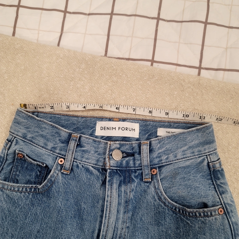 ​Aritzia Denim Forum The Farrah Hi-Rise Wide Leg Jeans Ozone Bleu 23 - Picture 16 of 17